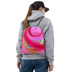 *Pink Swirl* Design Drawstring Bag