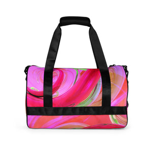 *Pink Swirl* Design All-Over Print Gym Bag