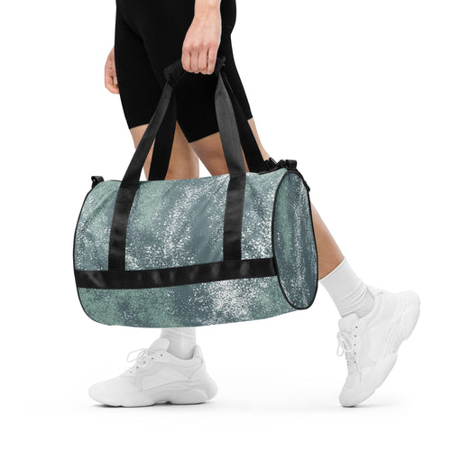 *Green Splash* Design All-over Print Gym Bag