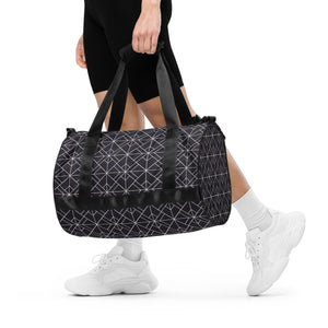 *Black & White Geo* Design All-over Print Gym Bag