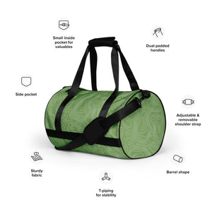 *Green Swirl* Design All-Over Print Gym Bag