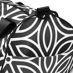 *Black & White Floral* Design All-over Print Gym Bag