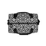 *Black & White Floral* Design All-over Print Gym Bag