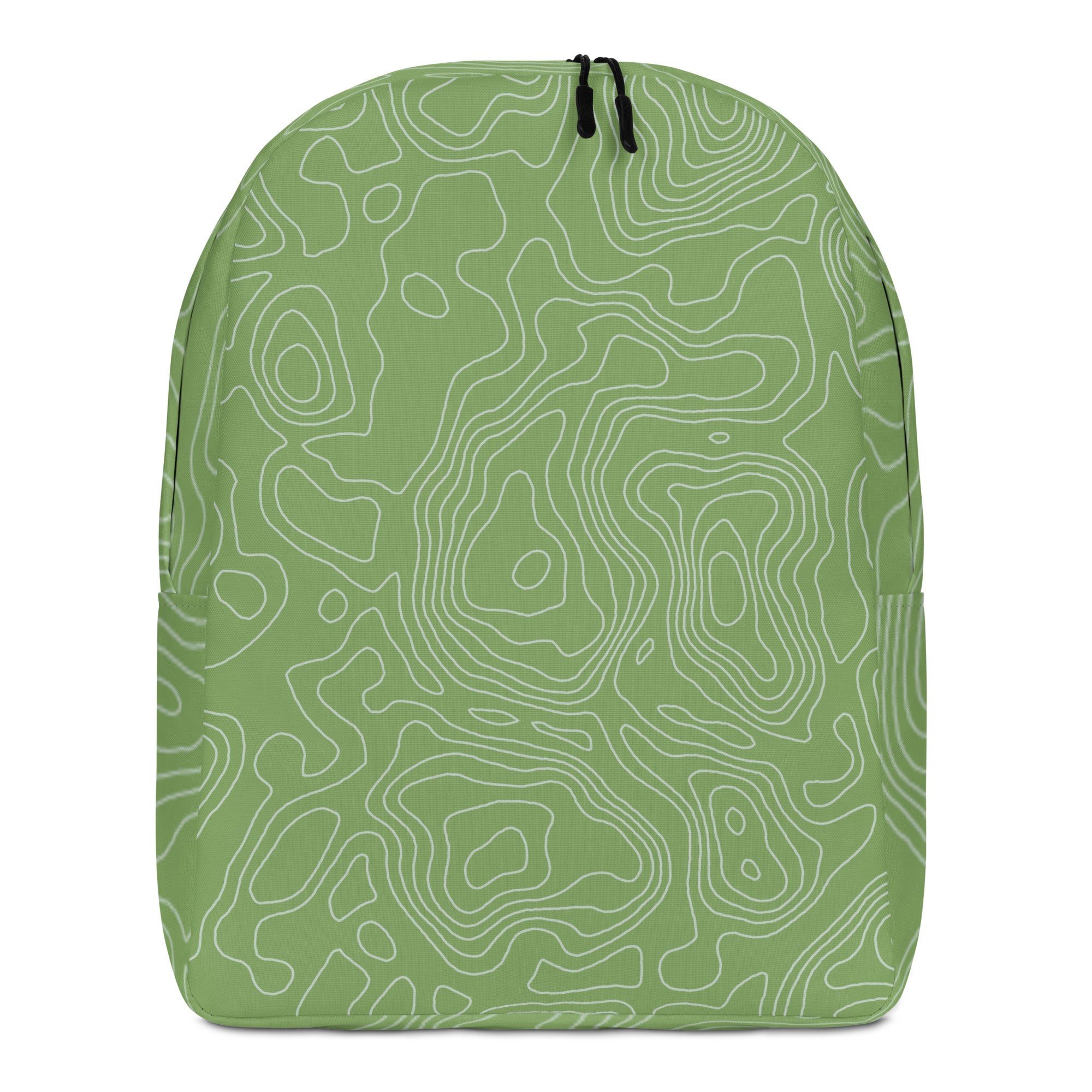 *Green Swirl* Design Minimalist Backpack