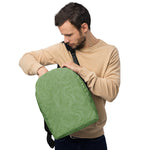 *Green Swirl* Design Minimalist Backpack