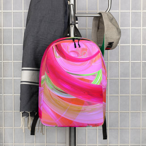 *Pink Swirl* Design Minimalist Backpack