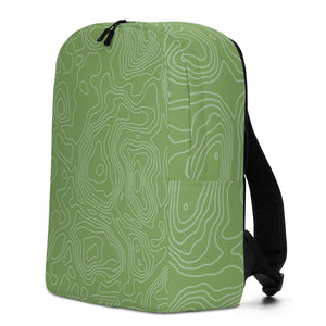 *Green Swirl* Design Minimalist Backpack