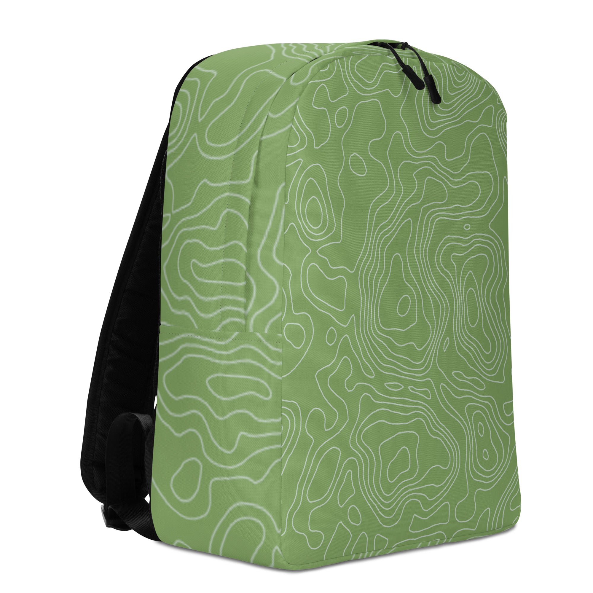 *Green Swirl* Design Minimalist Backpack