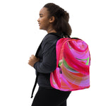 *Pink Swirl* Design Minimalist Backpack