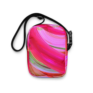 *Pink Swirl* Design Utility Crossbody Bag