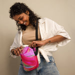 *Pink Swirl* Design Utility Crossbody Bag