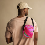 *Pink Swirl* Design Utility Crossbody Bag