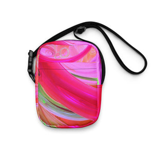 *Pink Swirl* Design Utility Crossbody Bag