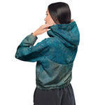 *Blue Green* Design Women’s Cropped Windbreaker