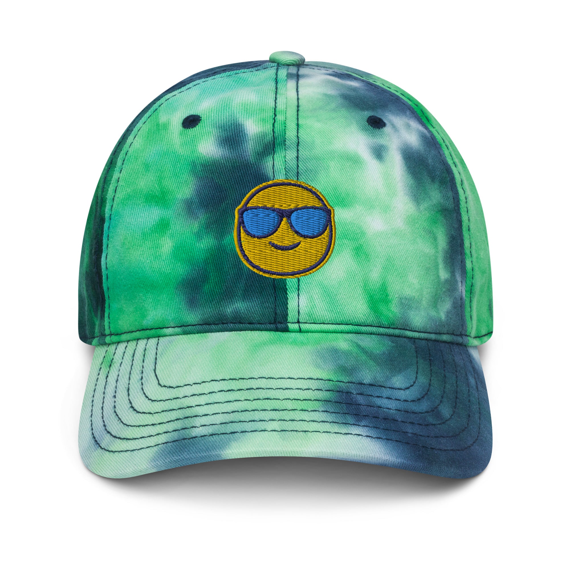 Hat, *Sunny* Embroidered Design Adult Size Tie Dye Hat