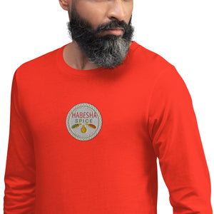 Habesha Spice Collection: Branded Embroidered Unisex Long Sleeve Tee