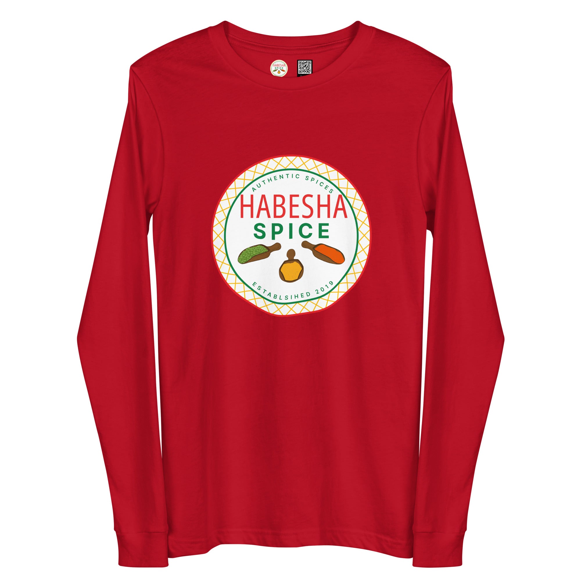 Habesha Spice Collection: Branded Unisex Long Sleeve Tee