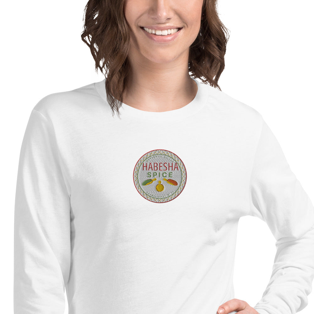 Habesha Spice Collection: Branded Embroidered Unisex Long Sleeve Tee