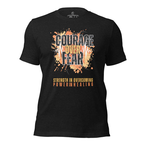 *Courage Over Fear* Design, Unisex Short Sleeve T-Shirt