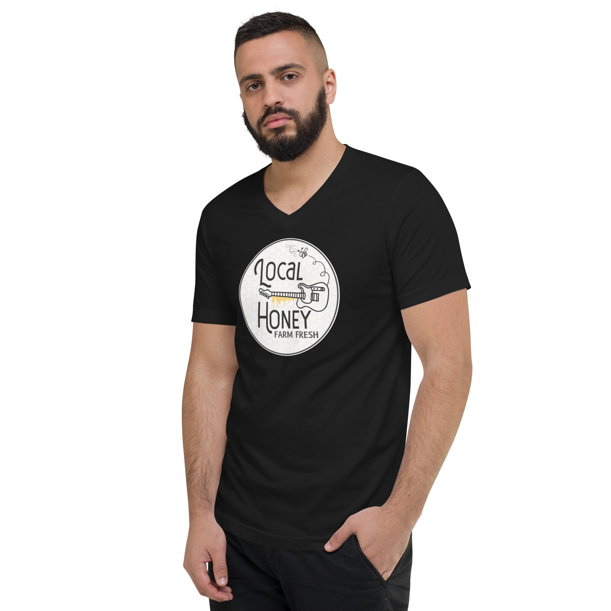 Local Honey Unisex Short Sleeve V-Neck T-Shirt