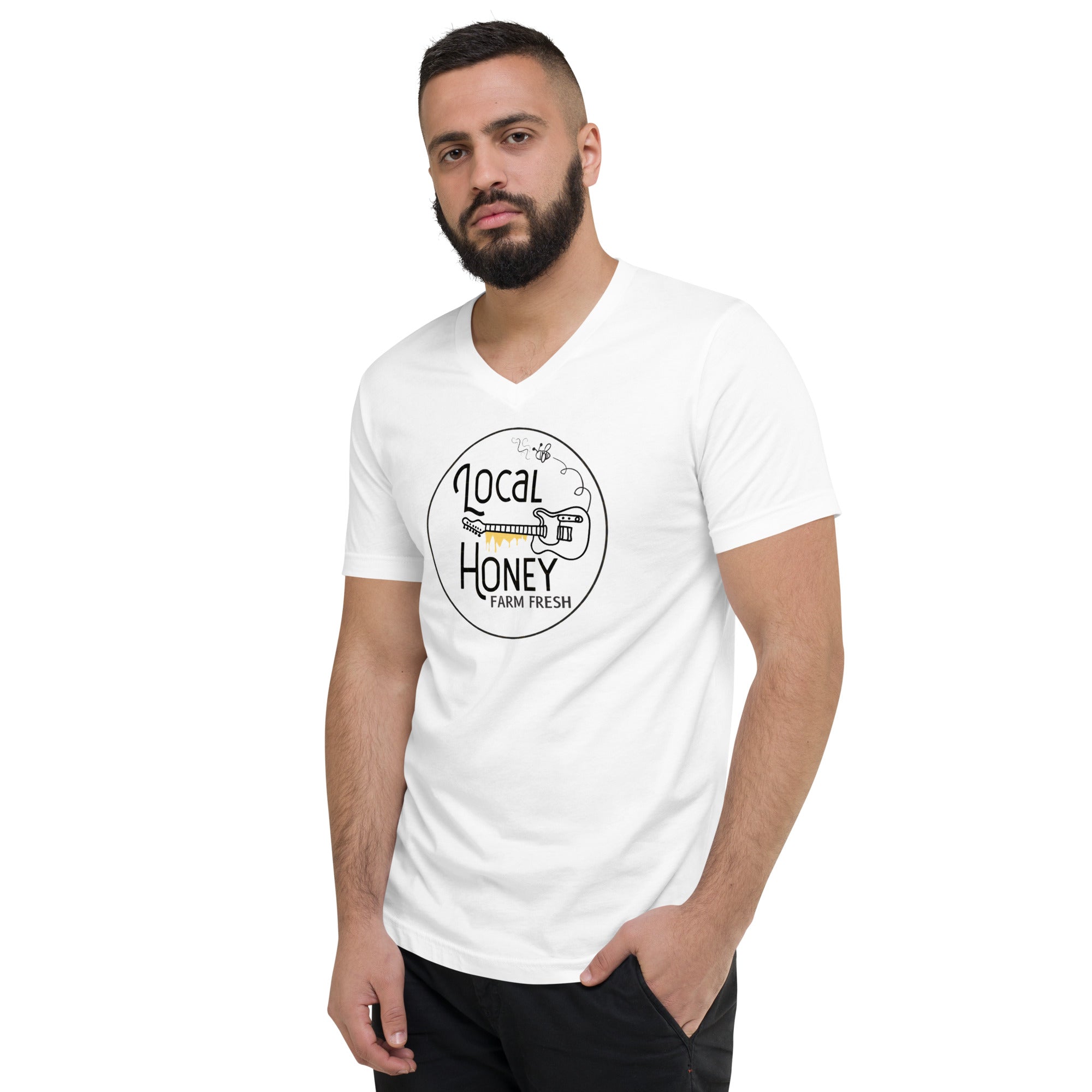 Local Honey Unisex Short Sleeve V-Neck T-Shirt