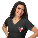 *United* USA Women’s Relaxed V-Neck T-Shirt