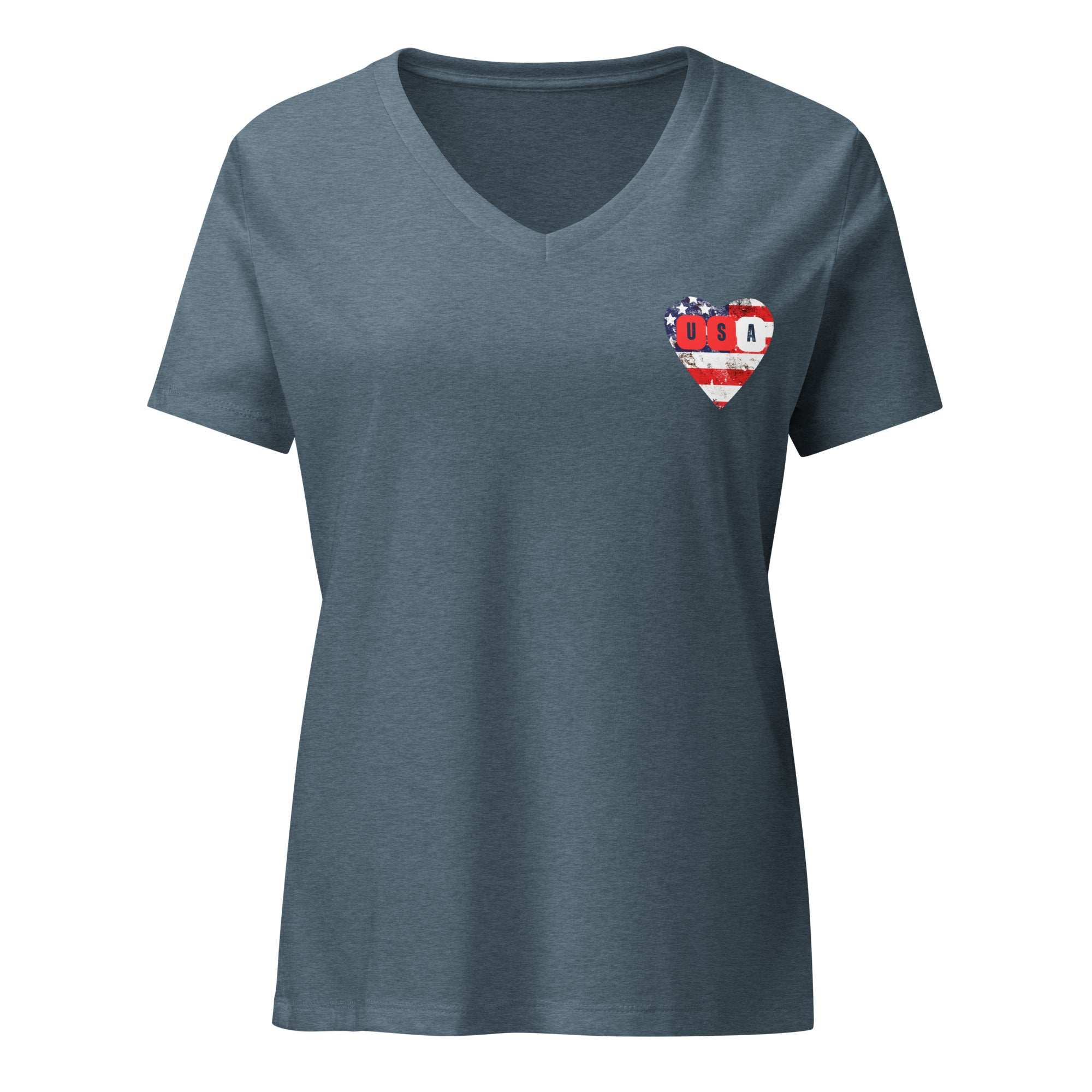 *United* USA Women’s Relaxed V-Neck T-Shirt