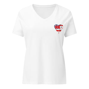 *United* USA Women’s Relaxed V-Neck T-Shirt