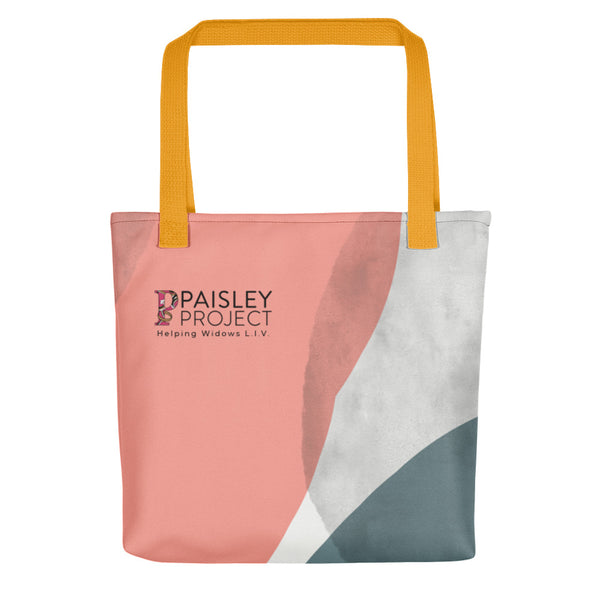 paisley-print tote bag