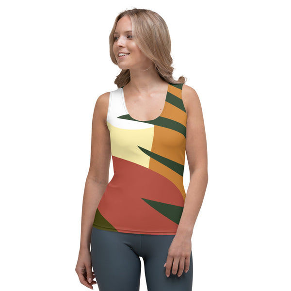 *Botanic* Multi-Color Design Ladies Short-Sleeve Shirt M | Flow with Debbie Fox